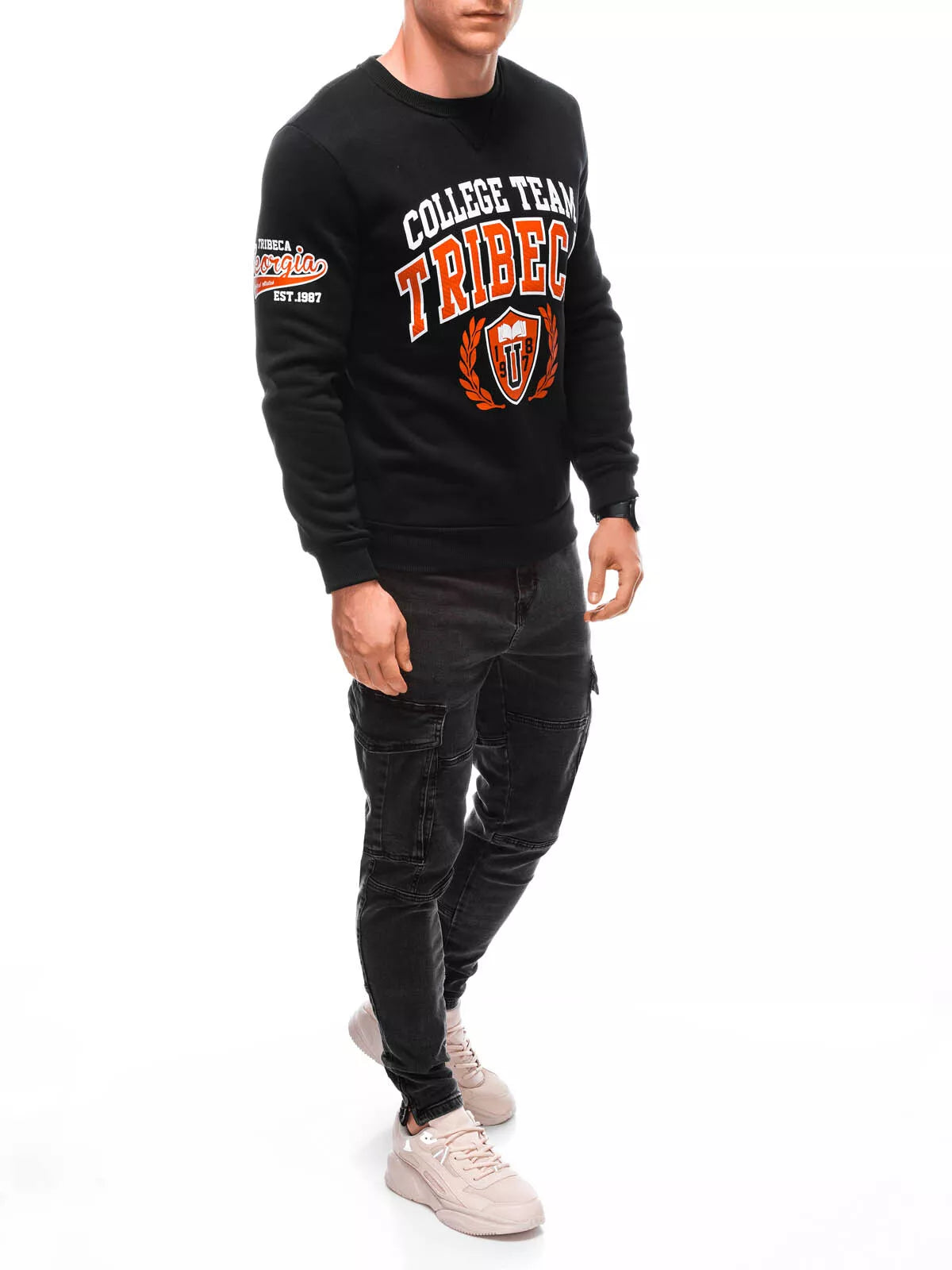 Men's black sweater Tribe