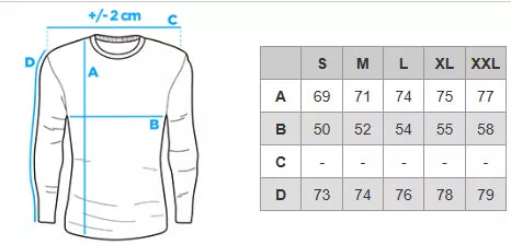 Men's white/dark blue long-sleeved T-shirt Artur