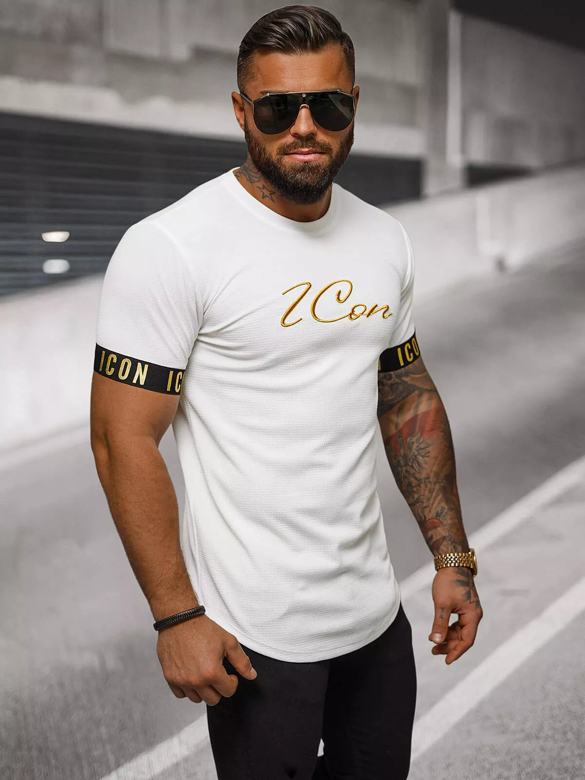 White men's T-shirt Icon