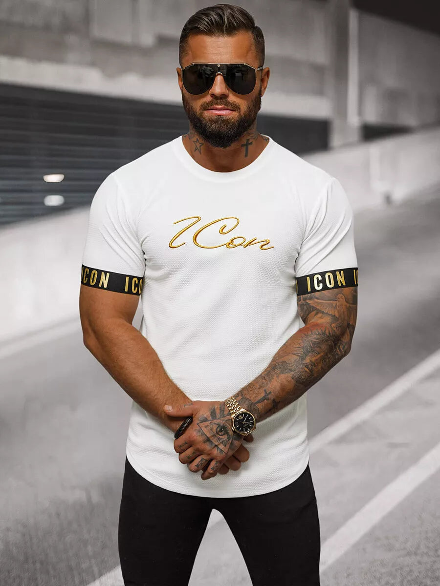 White men's T-shirt Icon