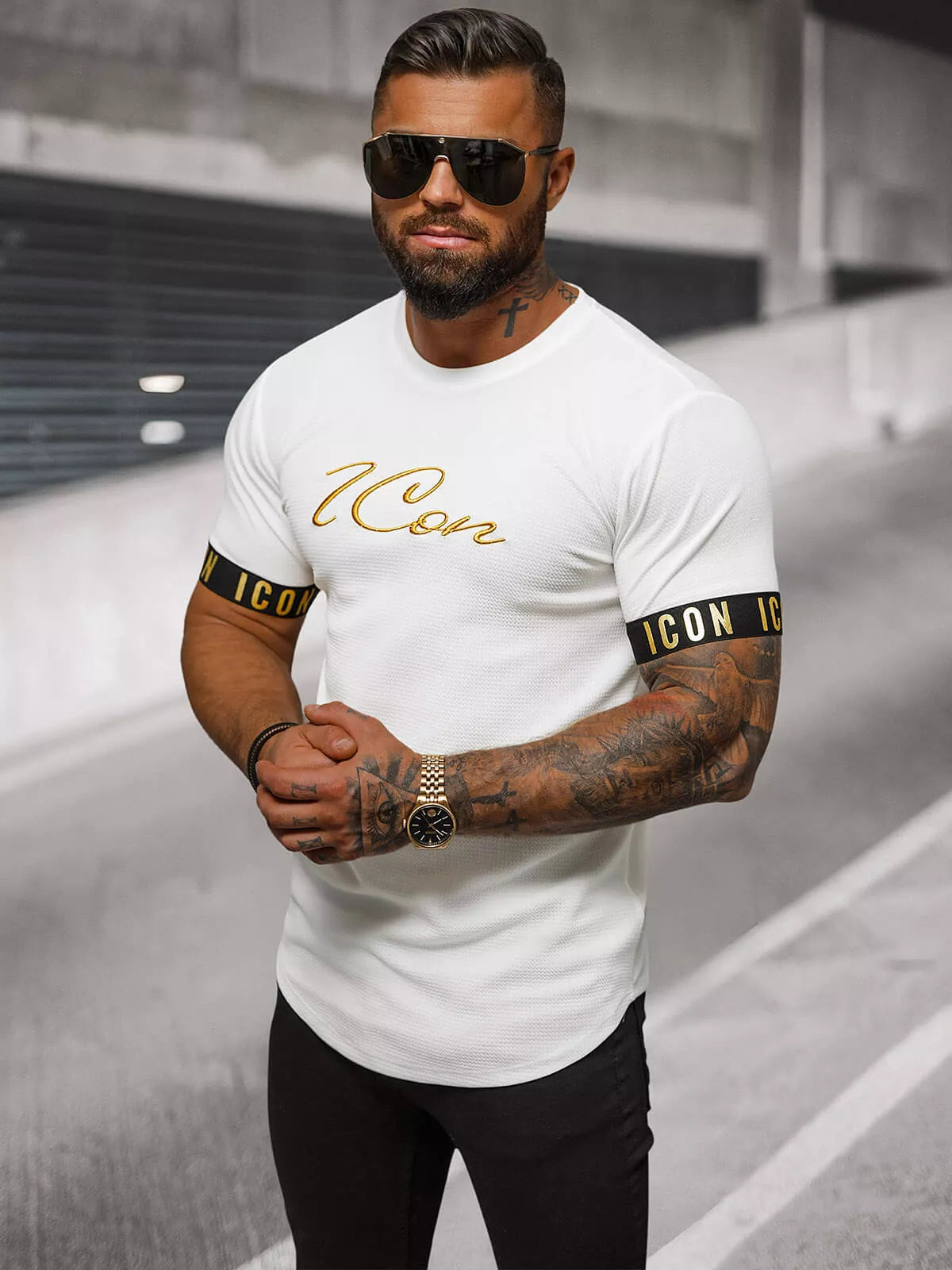 White men's T-shirt Icon