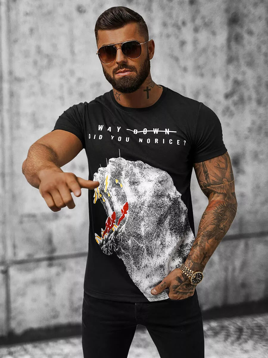 Black men's T-shirt Norik