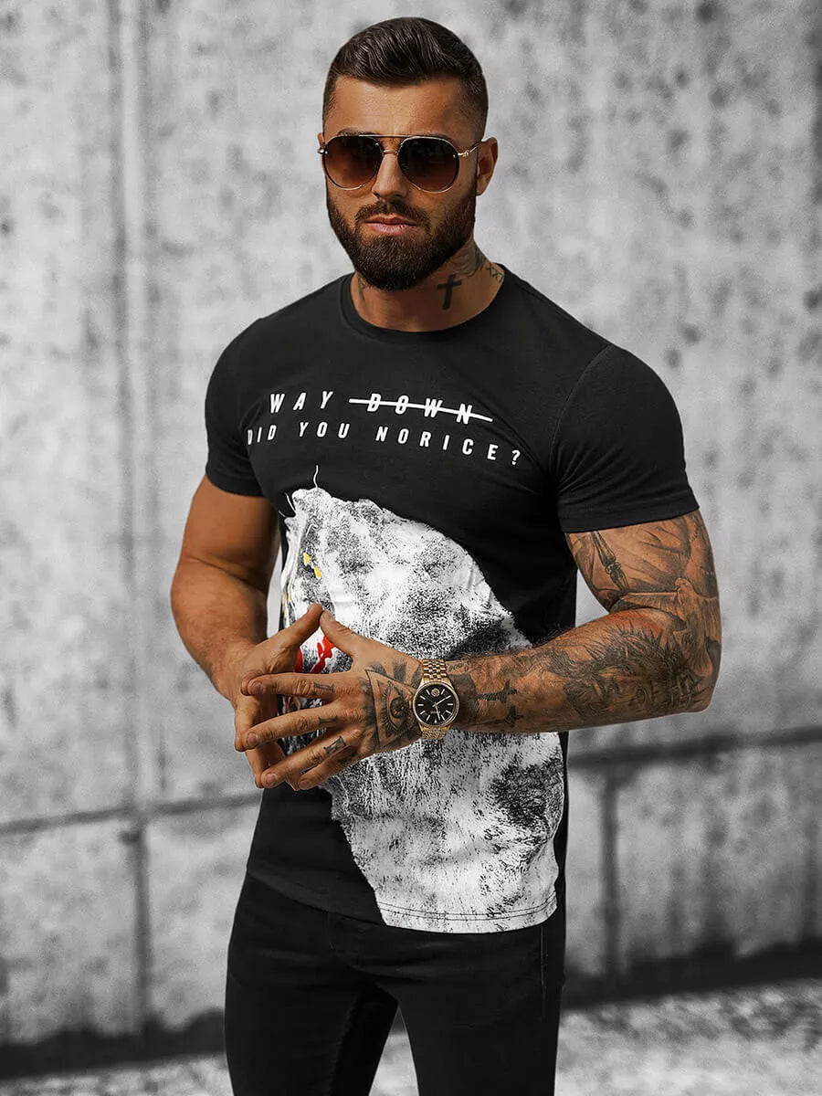 Black men's T-shirt Norik