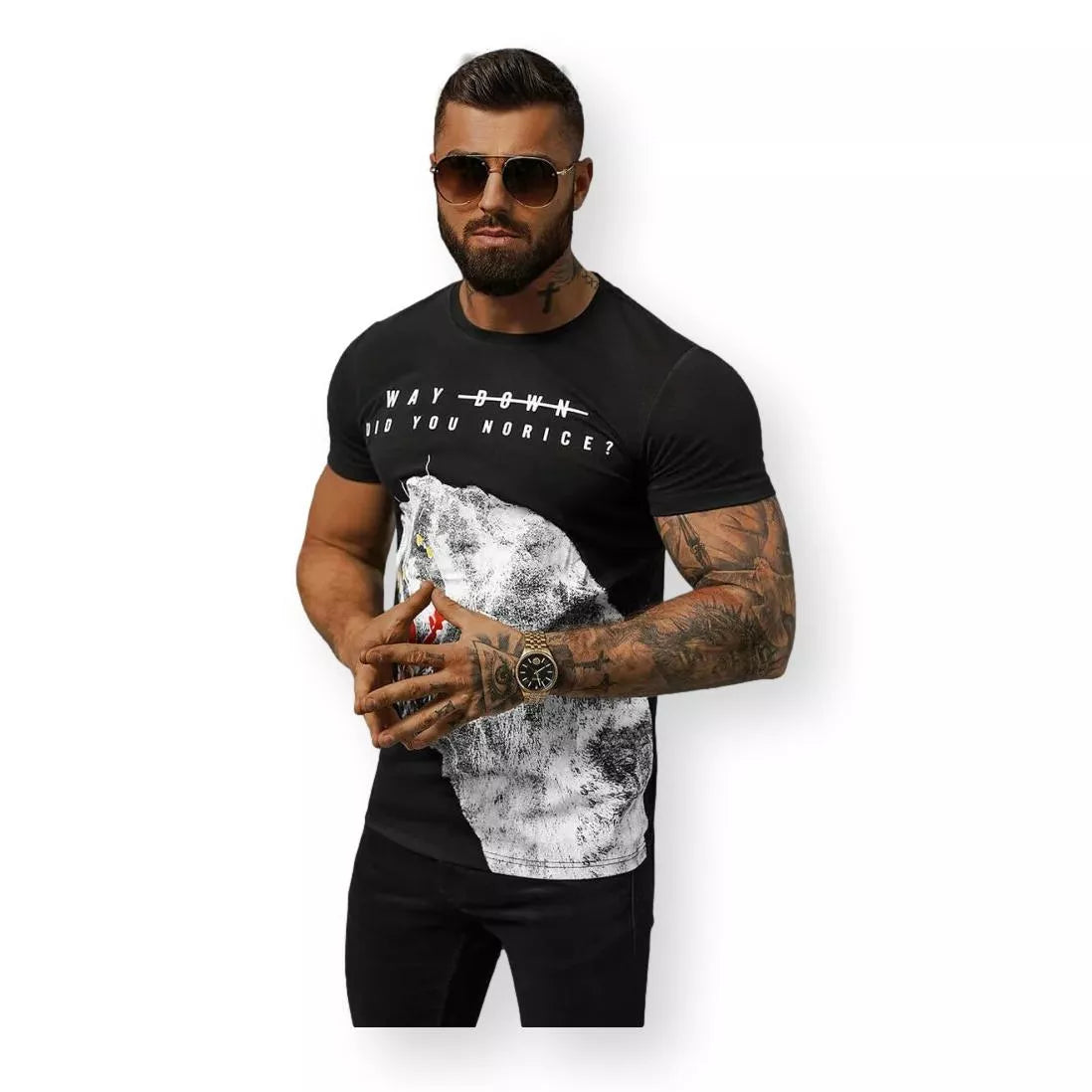 Black men's T-shirt Norik