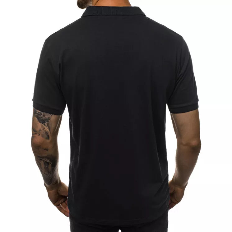 Men's black polo shirt Vytis