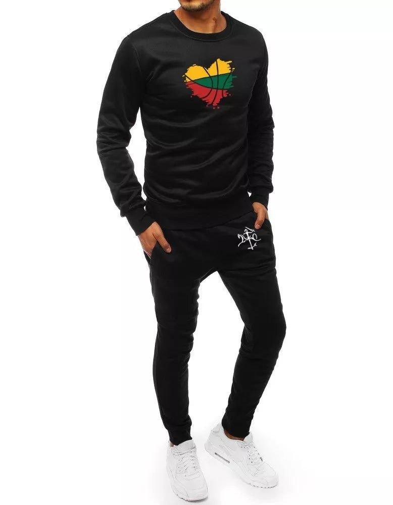 Men's black tracksuit Lithuania