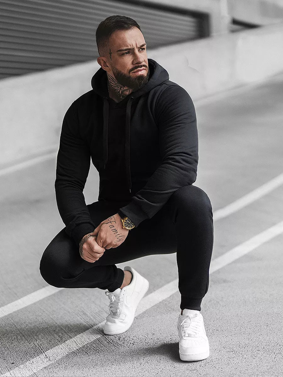 Men's black tracksuit Sumer