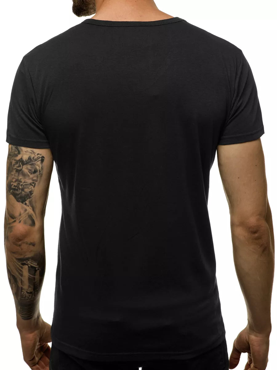 Men's black T-shirt Karte