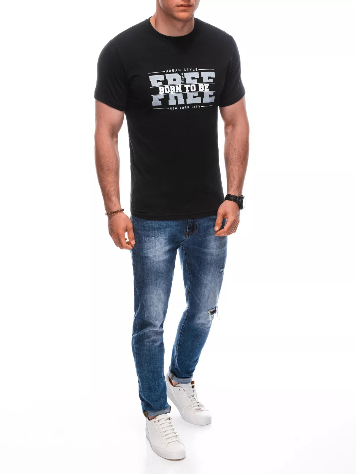 Men's black T-shirt Free