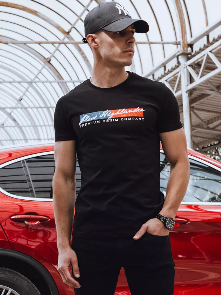 Men's black T-shirt Company