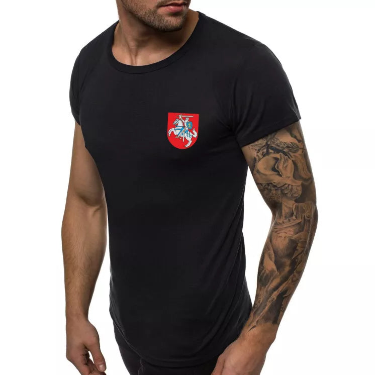 Black men's T-shirt Coat of Arms