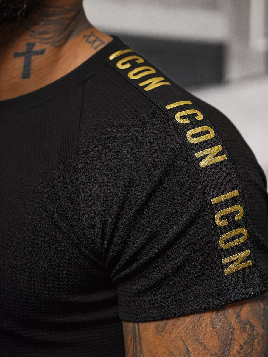 Men's black T-shirt Icone