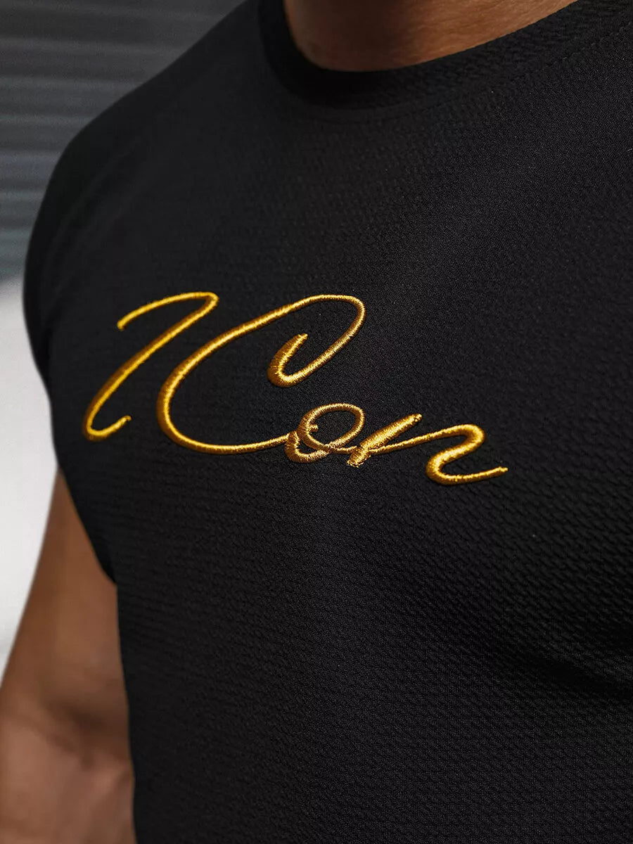 Men's black T-shirt Icone