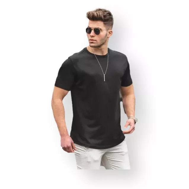 Men's black T-shirt Lucus