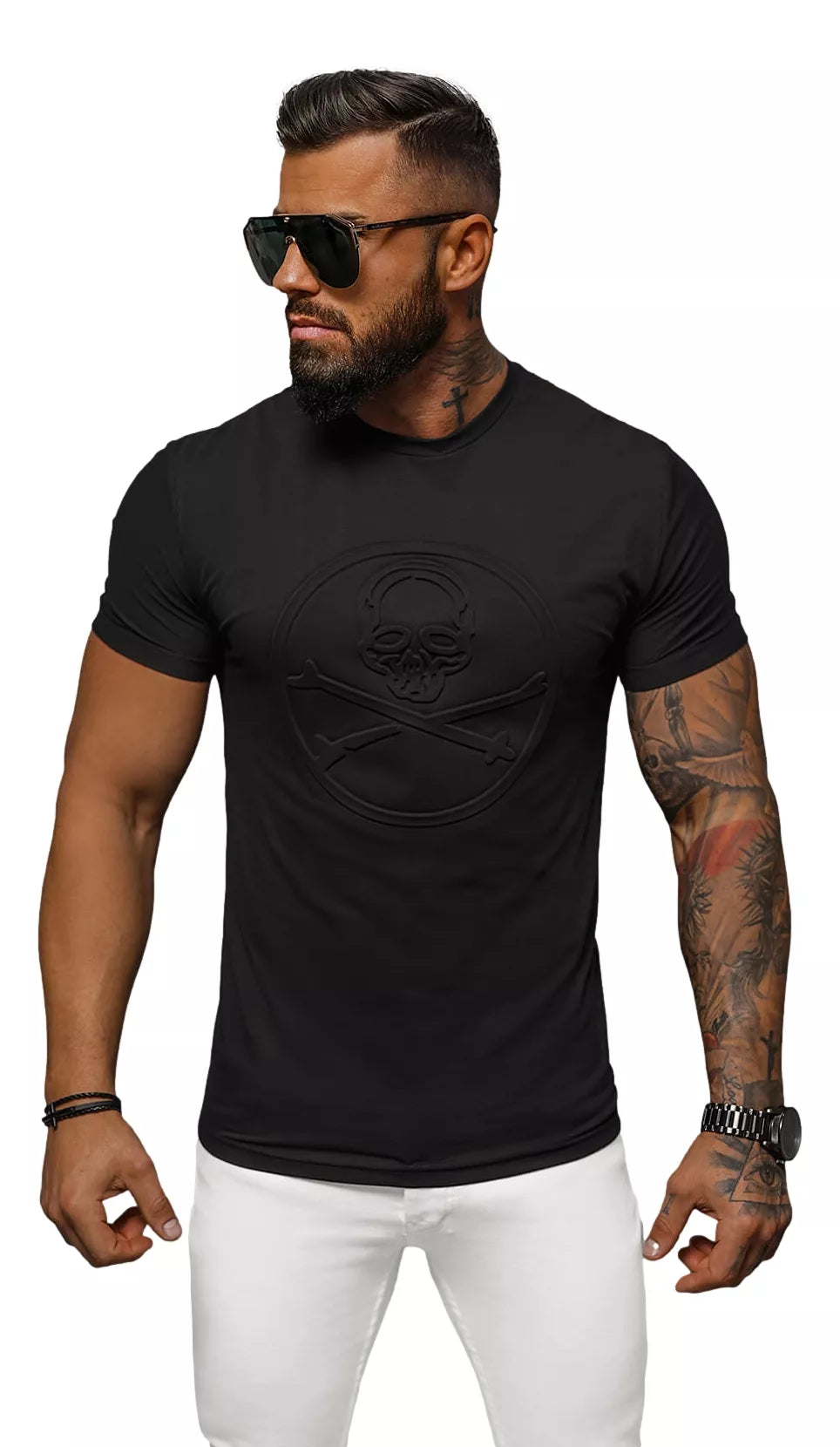 Men's black T-shirt Skull