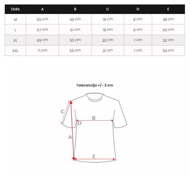 Men's black T-shirt Space