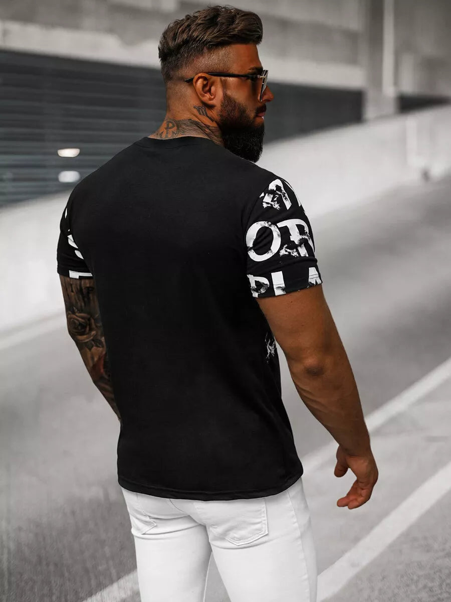 Men's black T-shirt Play