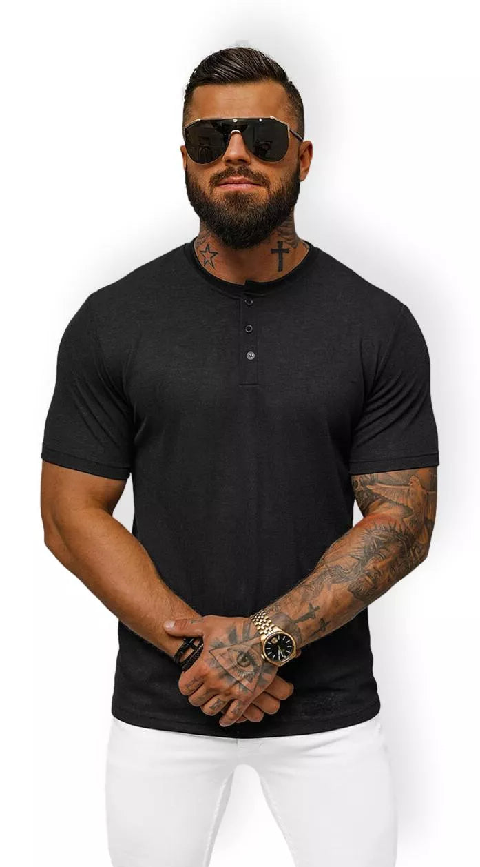 Men's black T-shirt Totem