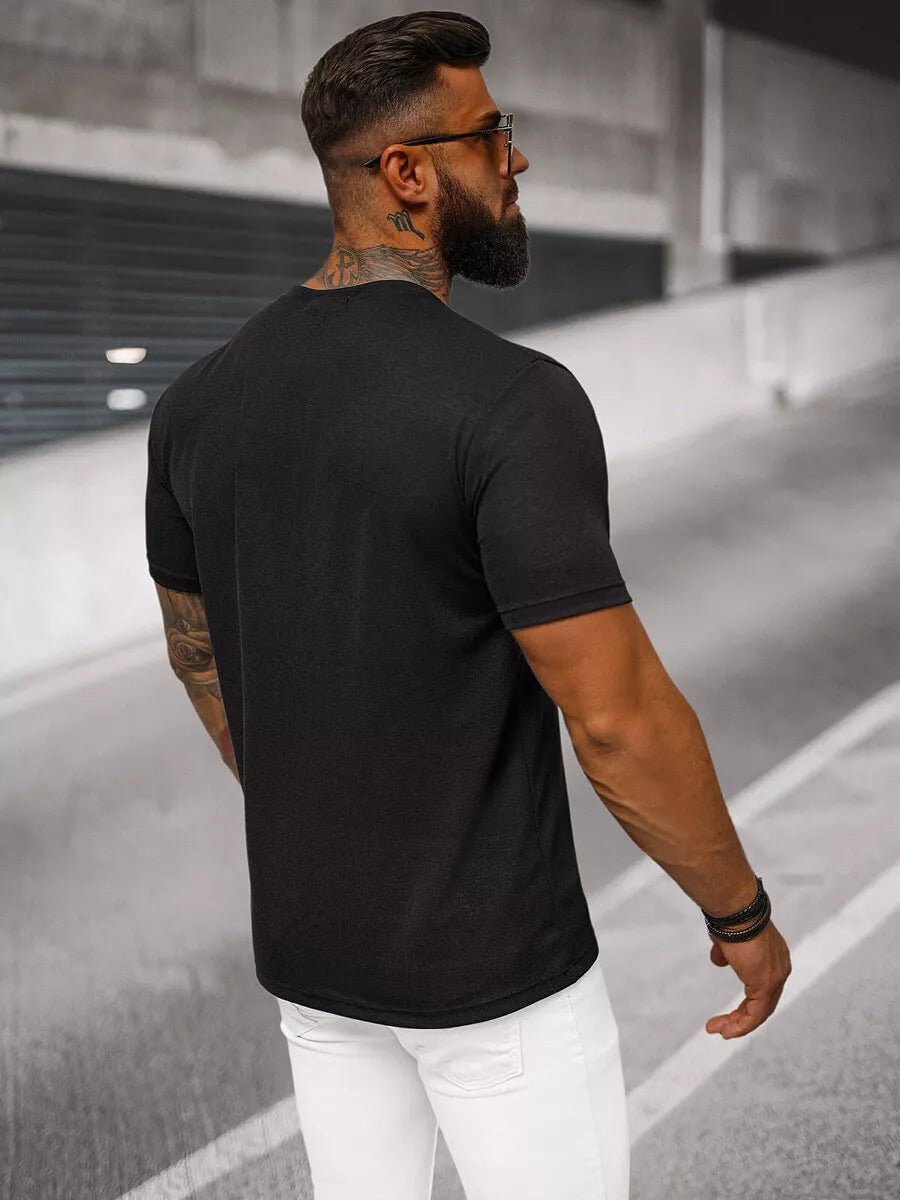 Men's black T-shirt Totem