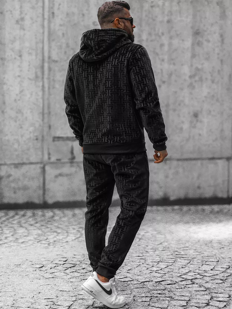 Black men's tracksuit Lirom