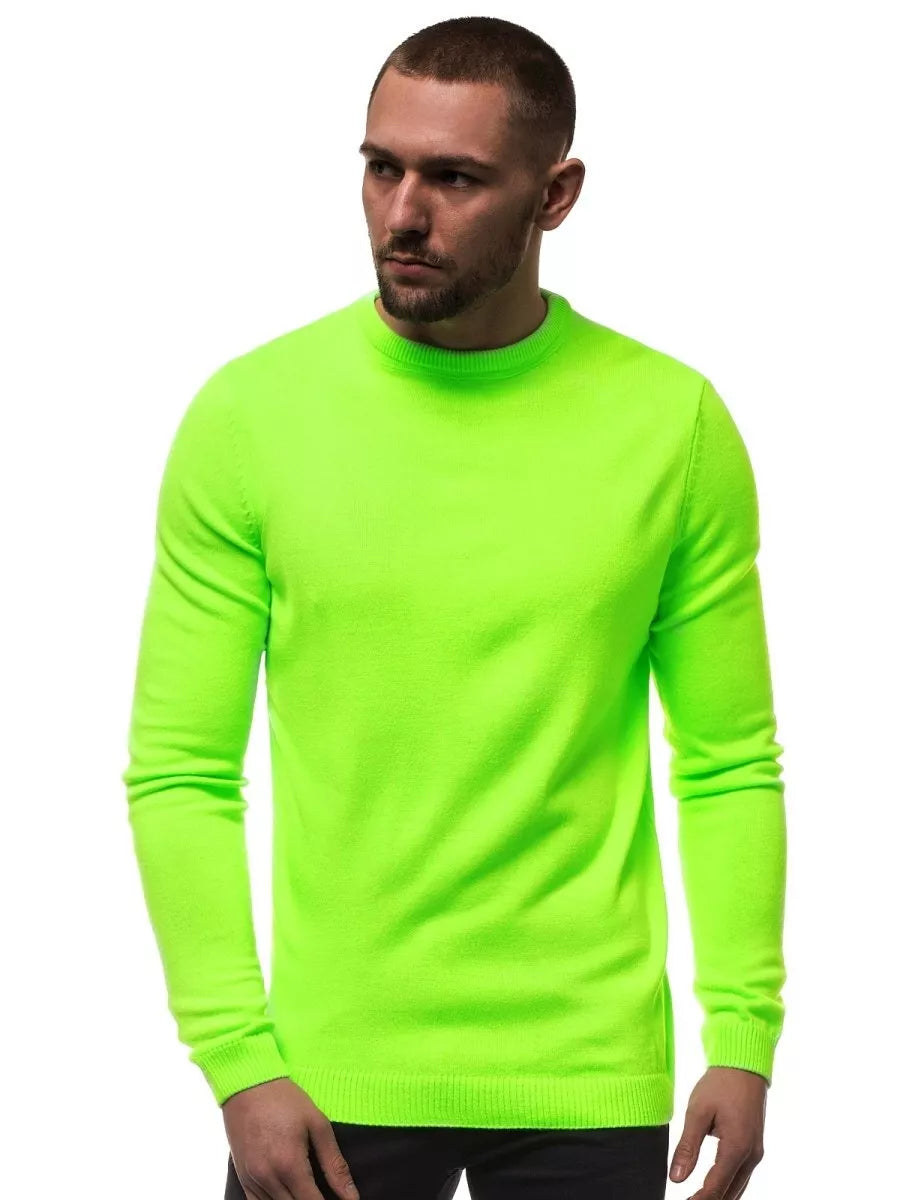 Men's neon green stylish sweater Duril