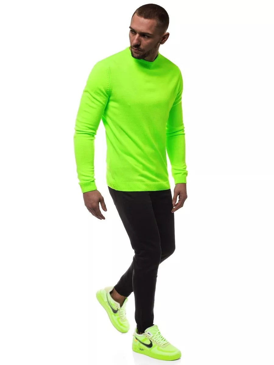 Men's neon green stylish sweater Duril