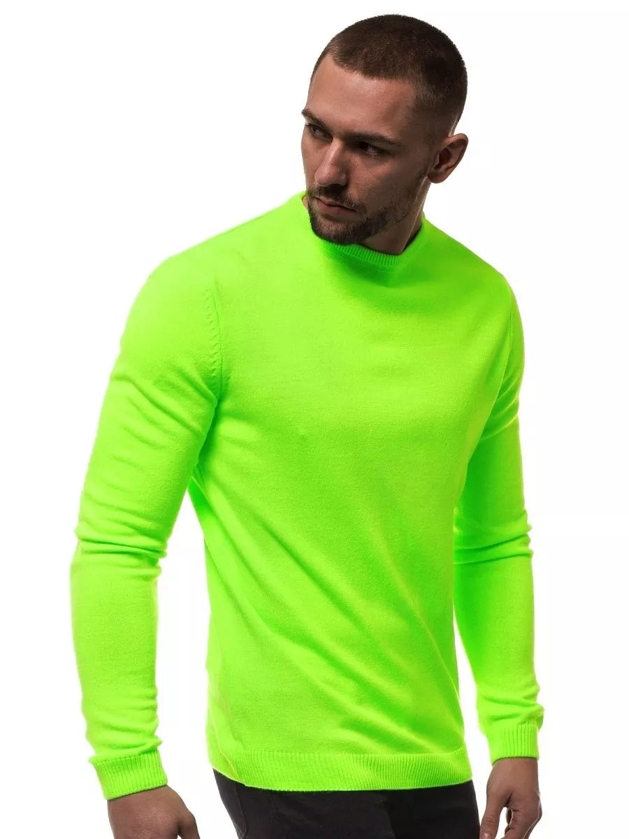 Men's neon green stylish sweater Duril