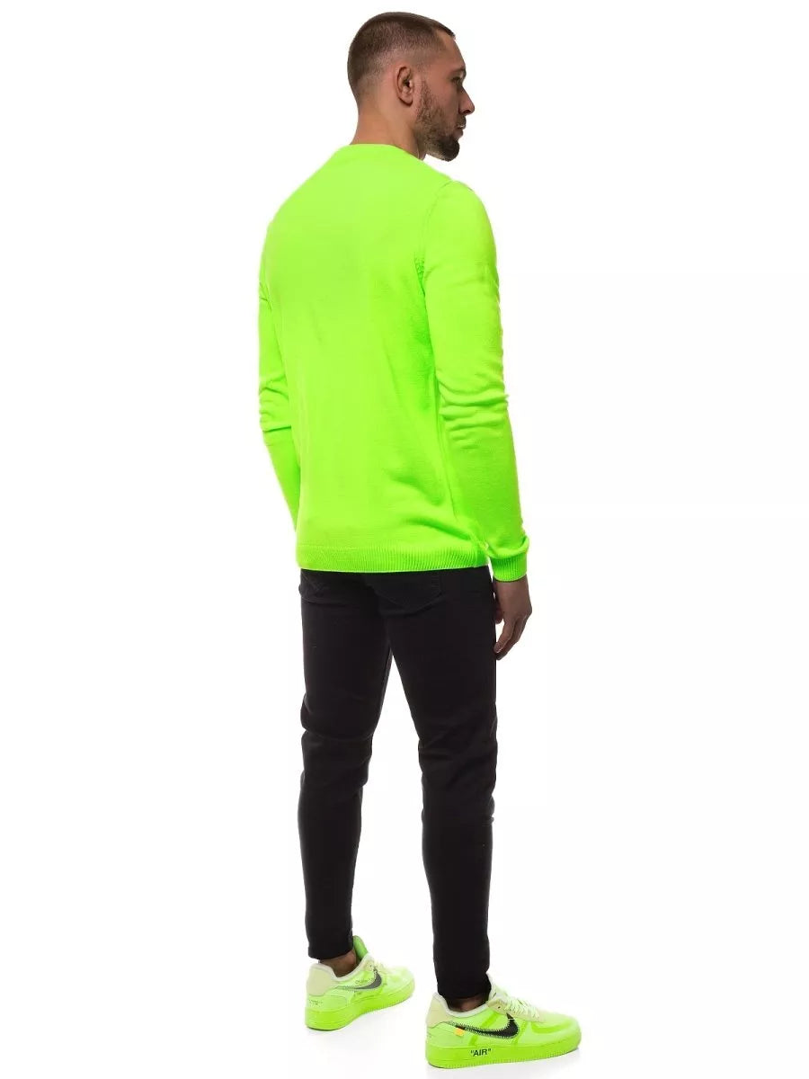 Men's neon green stylish sweater Duril