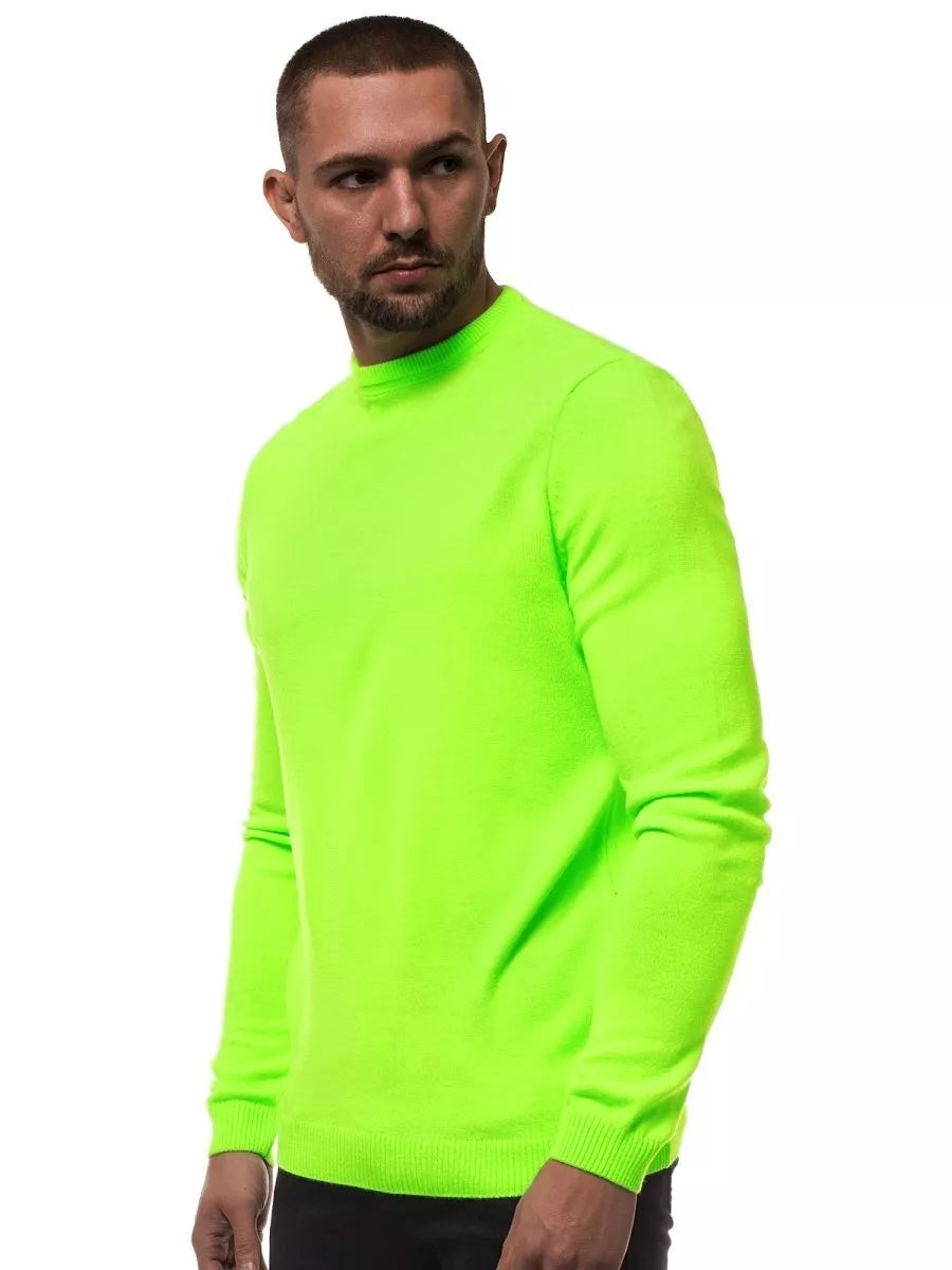 Men's neon green stylish sweater Duril
