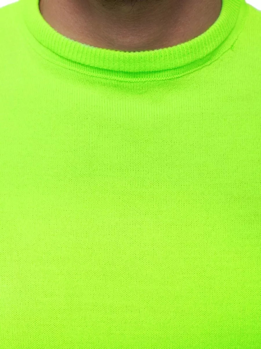 Men's neon green stylish sweater Duril