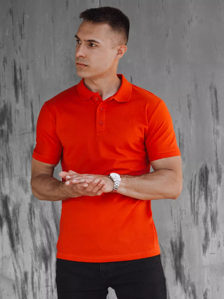 Men's orange polo shirt Metrol