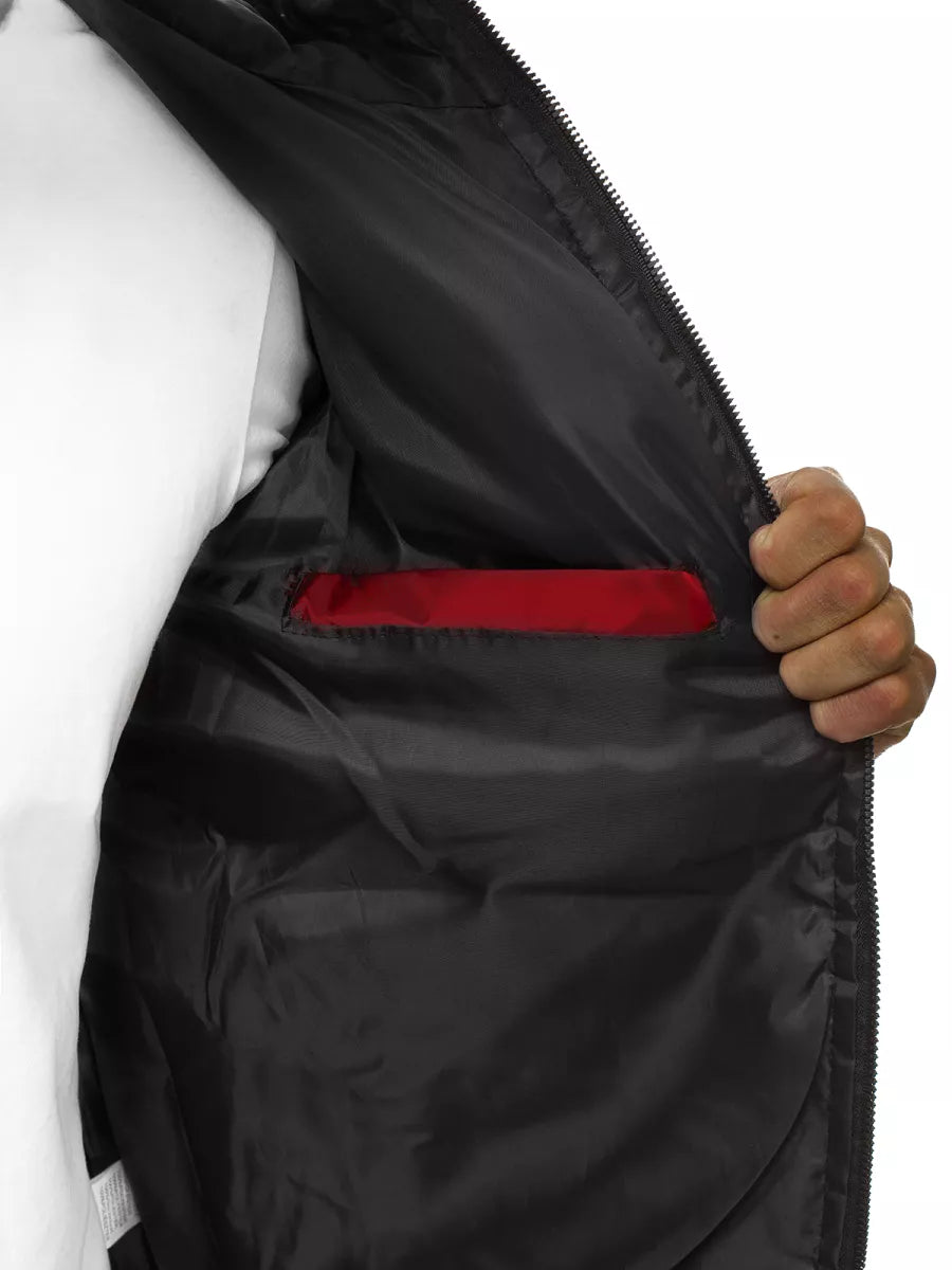 Men's spring - autumn jacket in red color Nosal