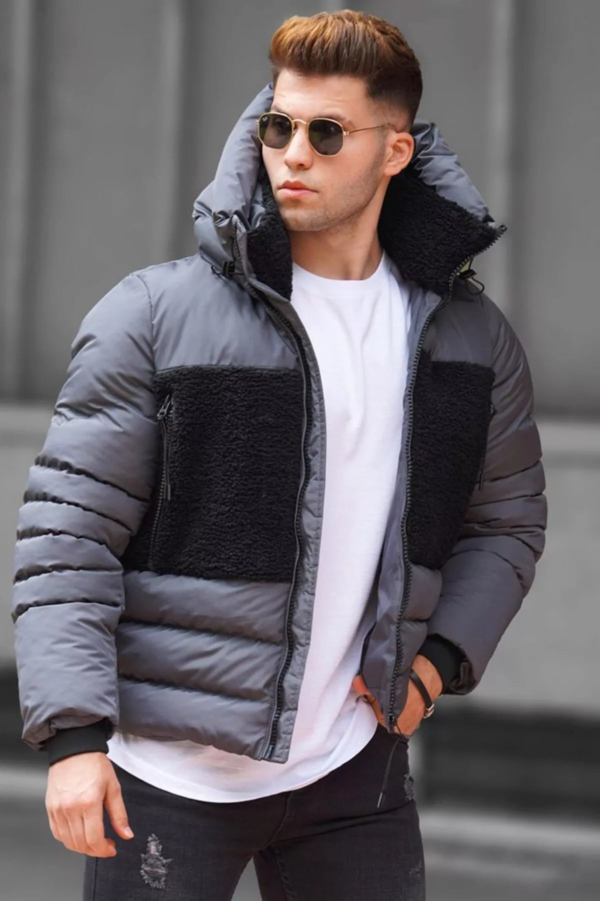 Gray men's jacket Donald