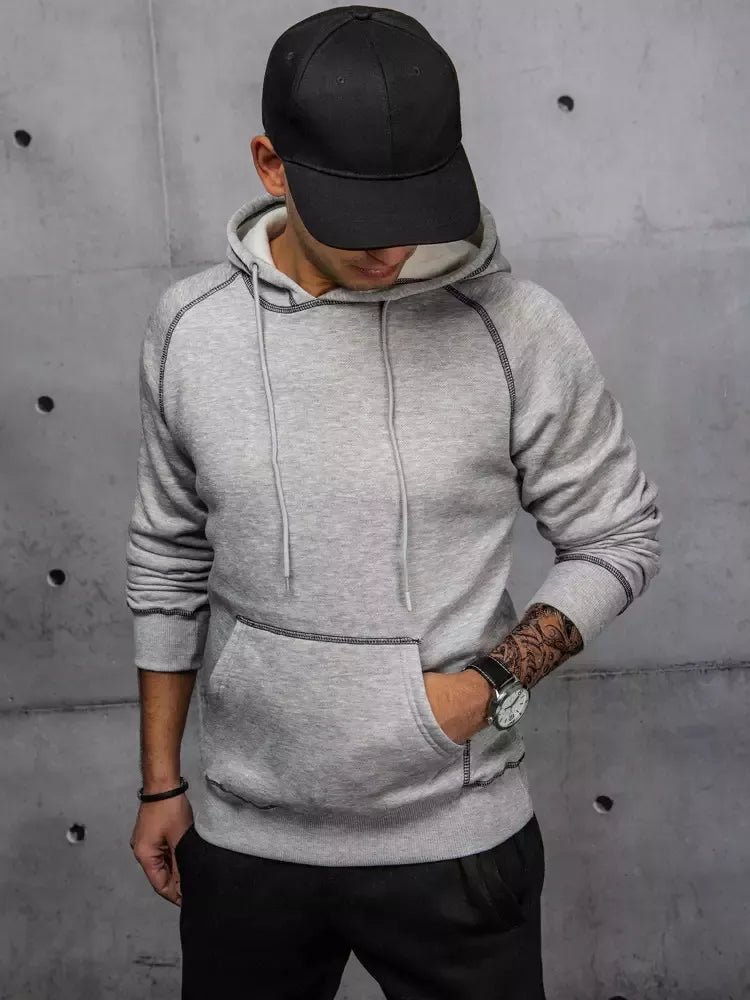 Men's gray hoodie Kitol