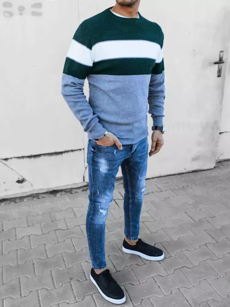 Men's gray sweater Hugel