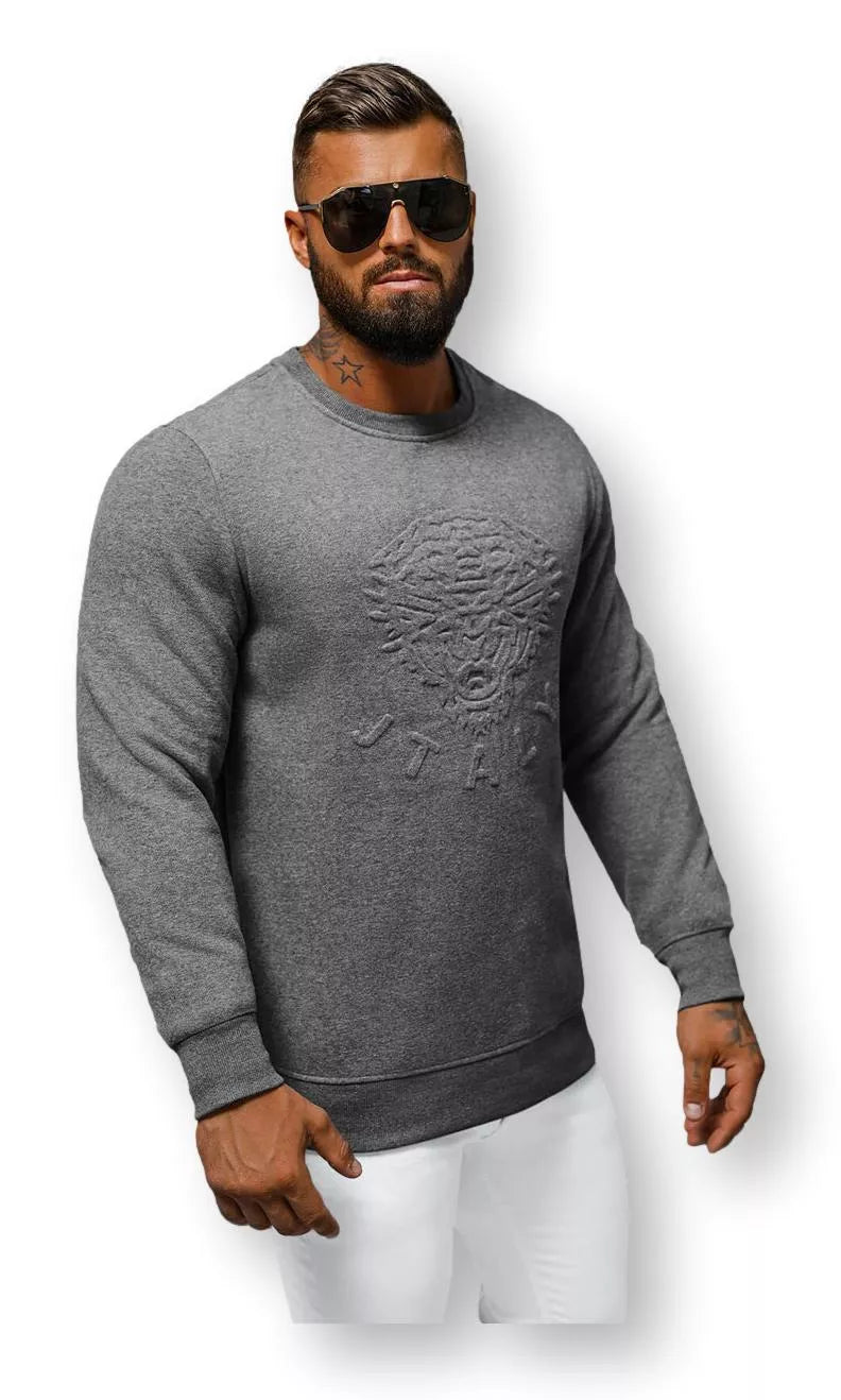 Men's gray sweater Italy