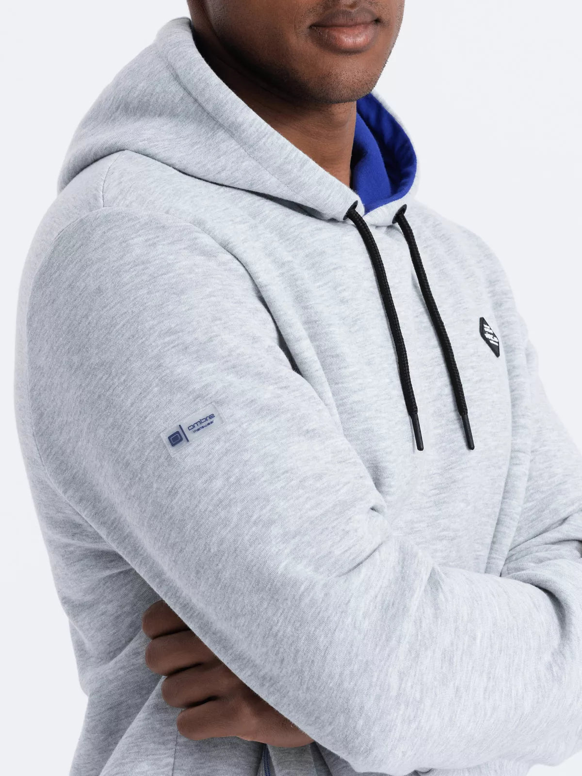 Gray men's sweater Runo