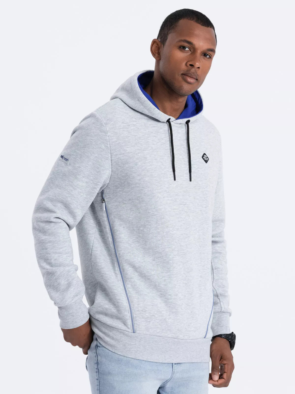 Gray men's sweater Runo