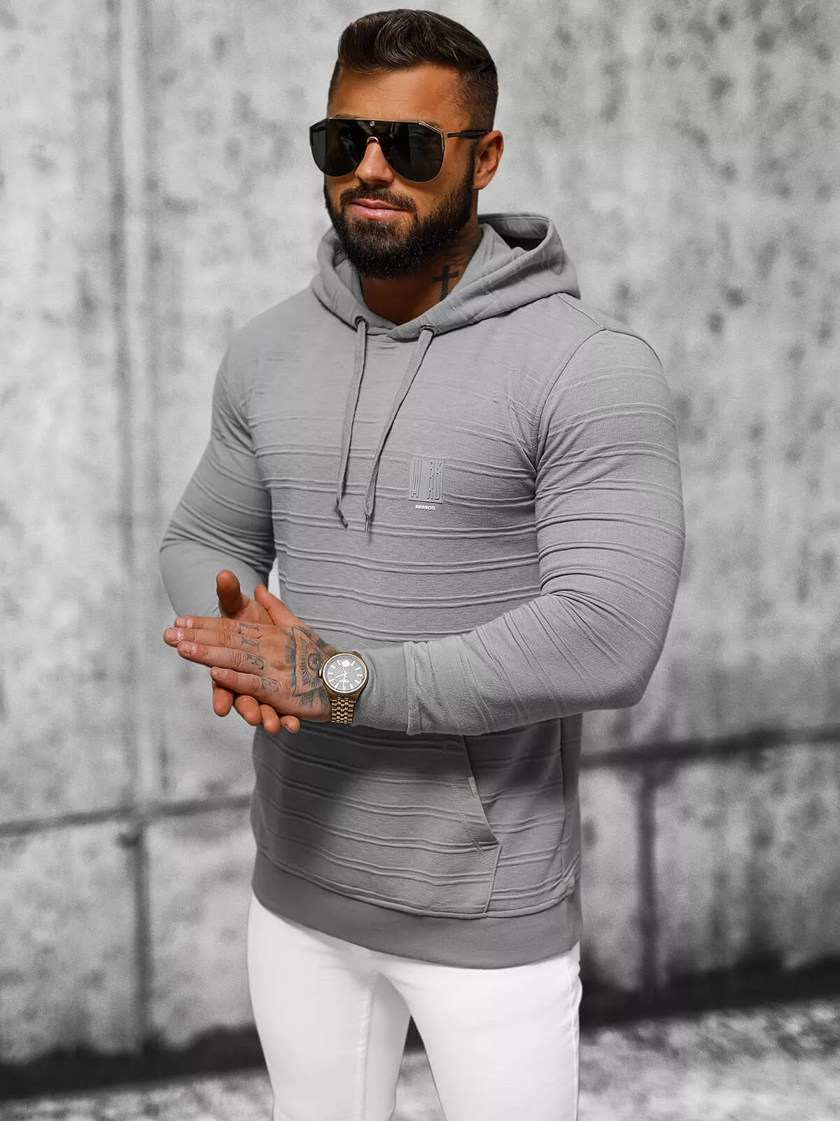 Men's gray sweater Solar