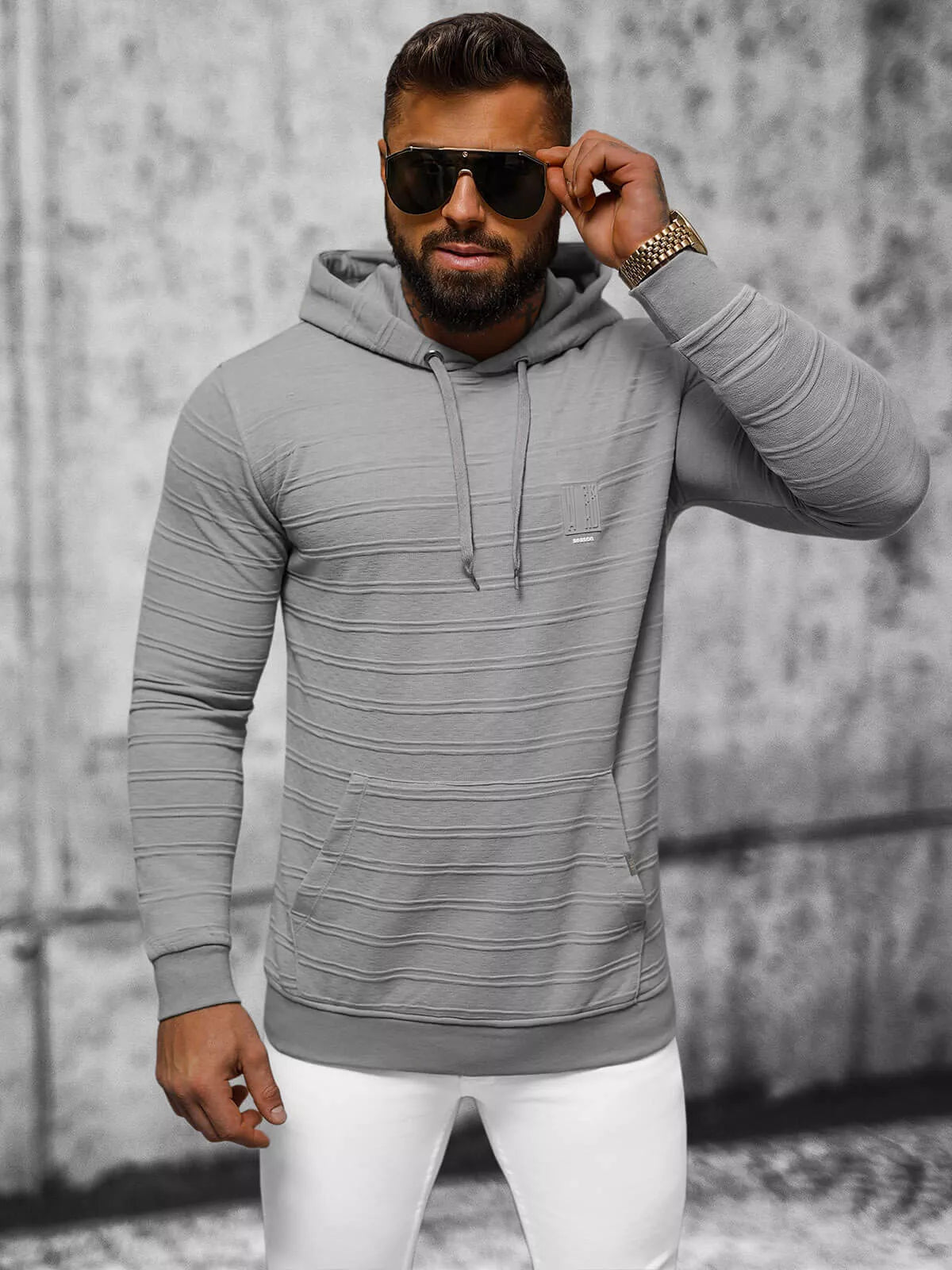 Men's gray sweater Solar