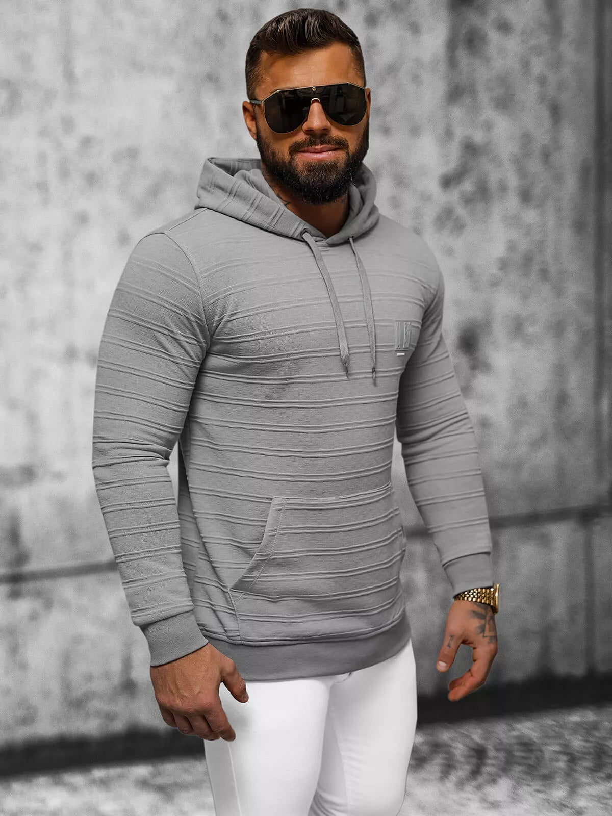 Men's gray sweater Solar