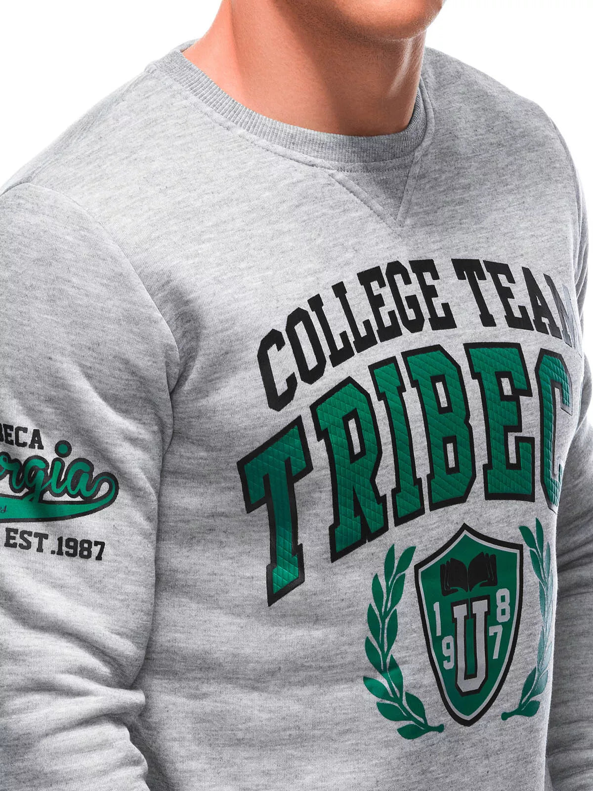 Men's gray sweater Tribe