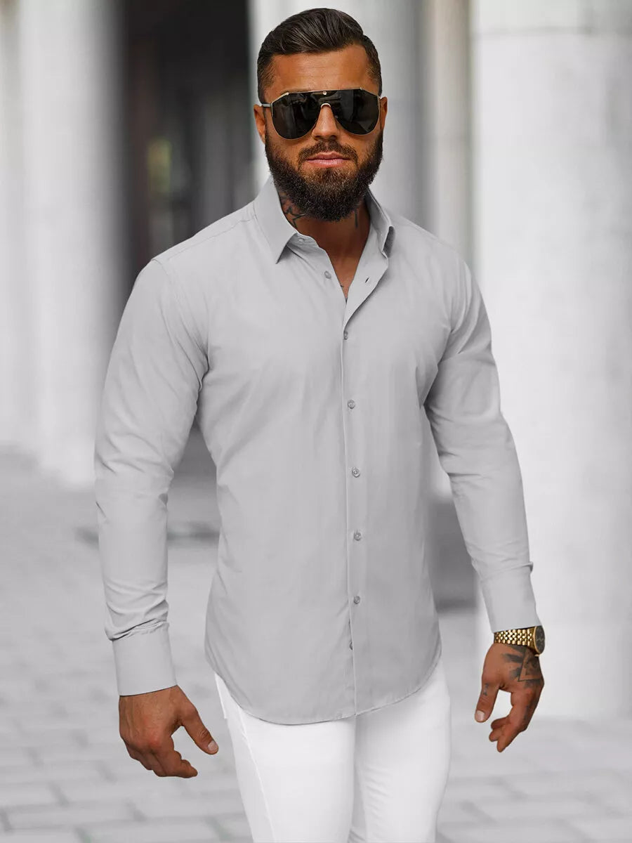 Men's gray shirt Garone