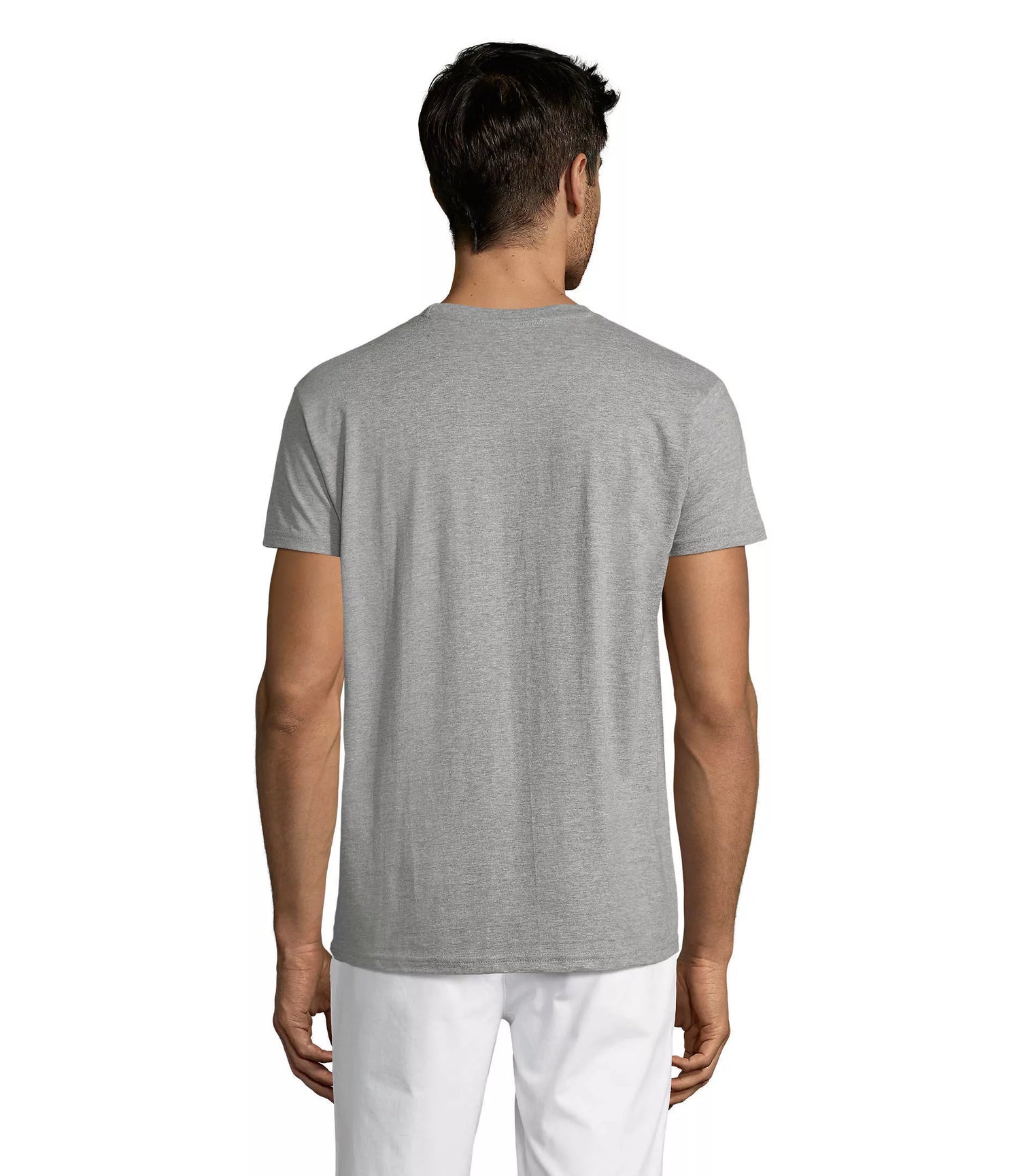 Men's grey melange T-shirt Regent