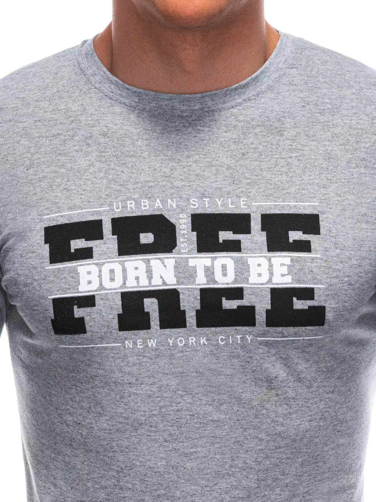 Men's gray T-shirt Free