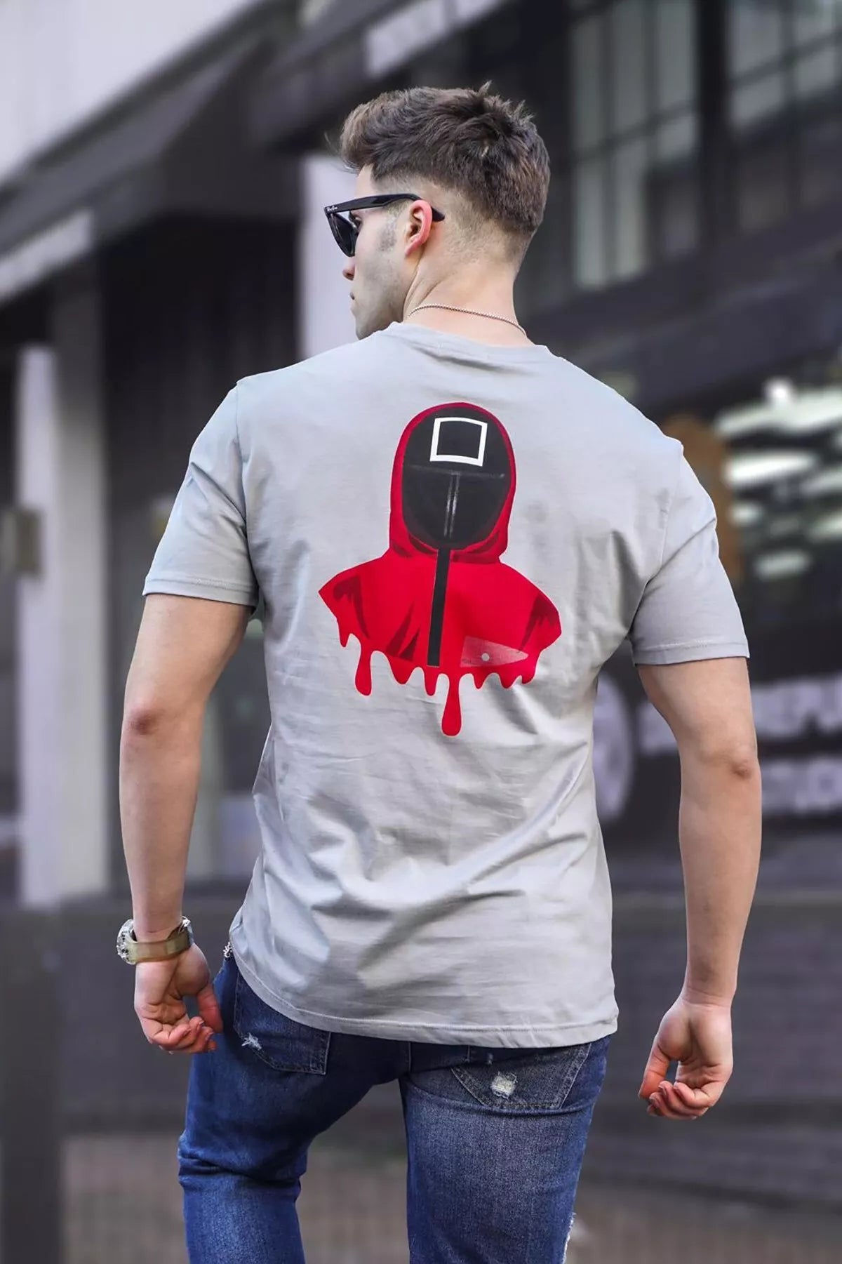 Men's gray T-shirt Game