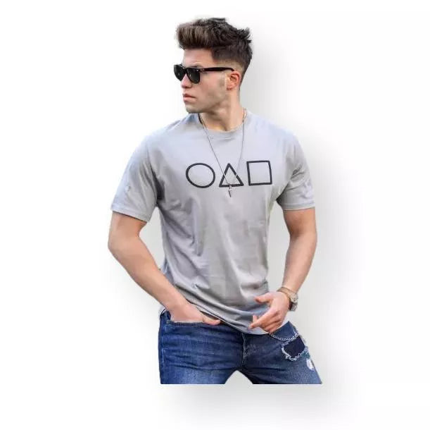 Men's gray T-shirt Game