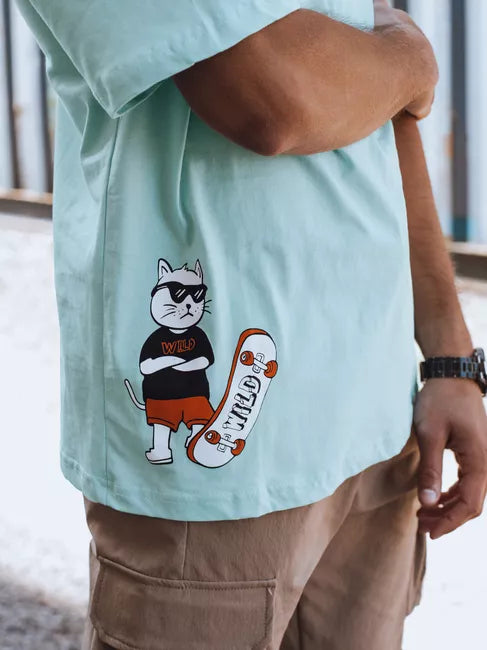 Men's mint T-shirt Wild