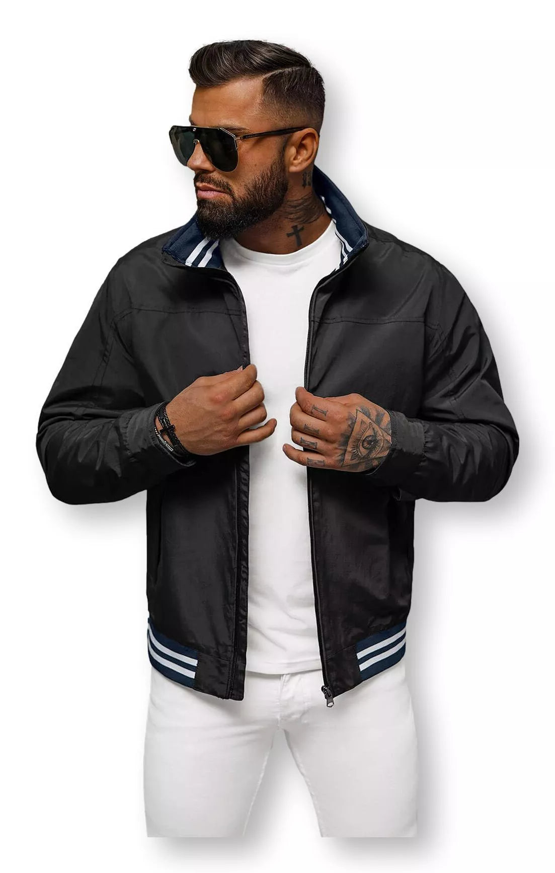 Vyriška plona juoda striukė Some