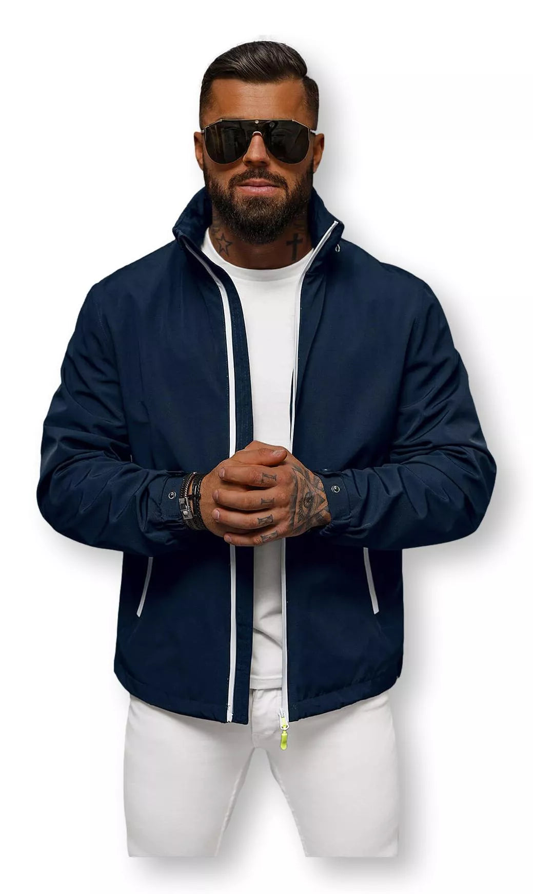 Men's thin dark blue jacket Vind